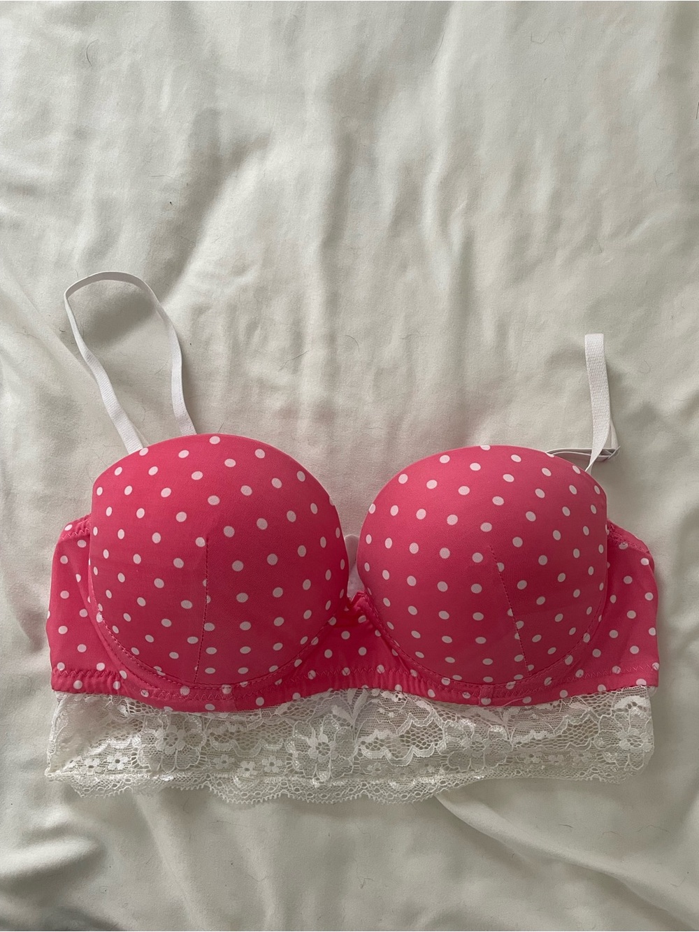 Polka Dot Lace Bra